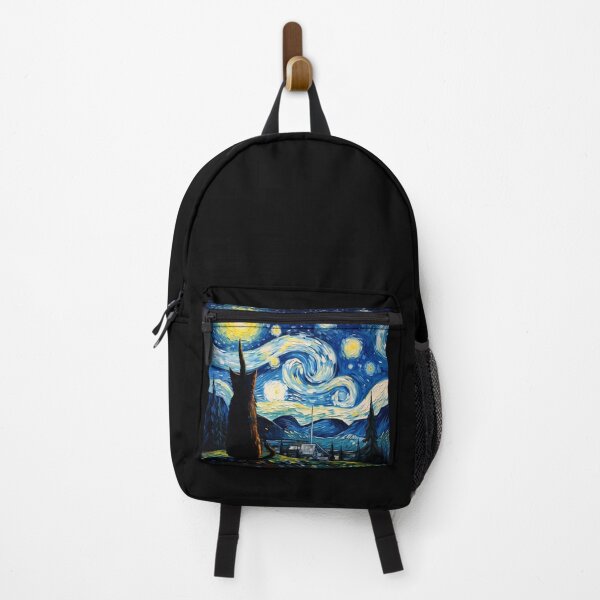 Item preview, Cat Van gogh Inspired Starry Night Painting for Van gogh Lovers designed and sold by Vangoholic.