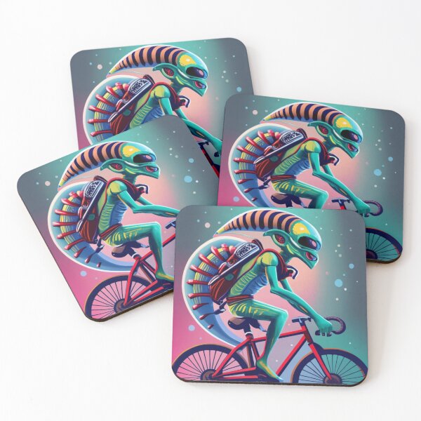 Item preview, alien on bike 1 designed and sold by rayo-art.