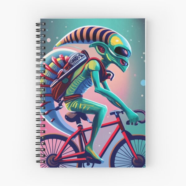 Item preview, alien on bike 1 designed and sold by rayo-art.