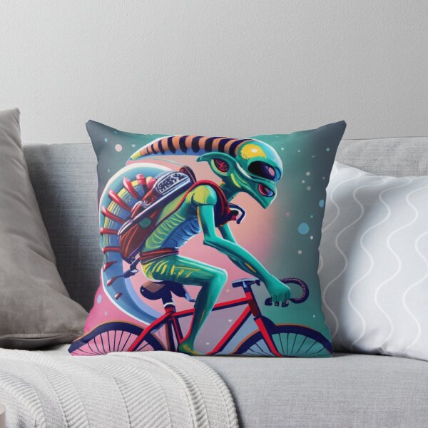 Item preview, alien on bike 1 designed and sold by rayo-art.