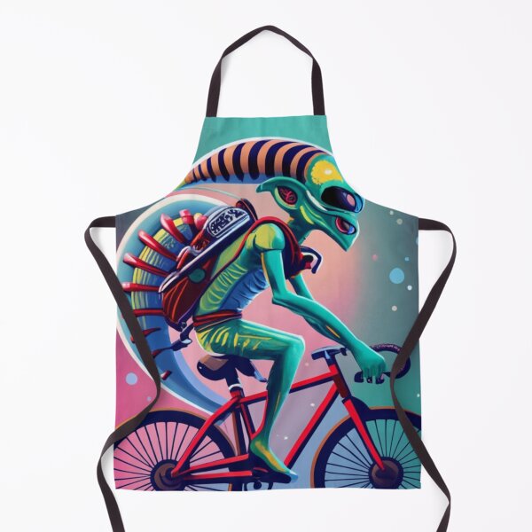 Item preview, alien on bike 1 designed and sold by rayo-art.
