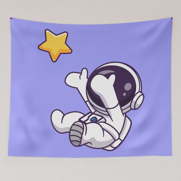 Item preview, Reaching for the Stars: Cute Astronaut Catching a Star designed and sold by hjian8219.