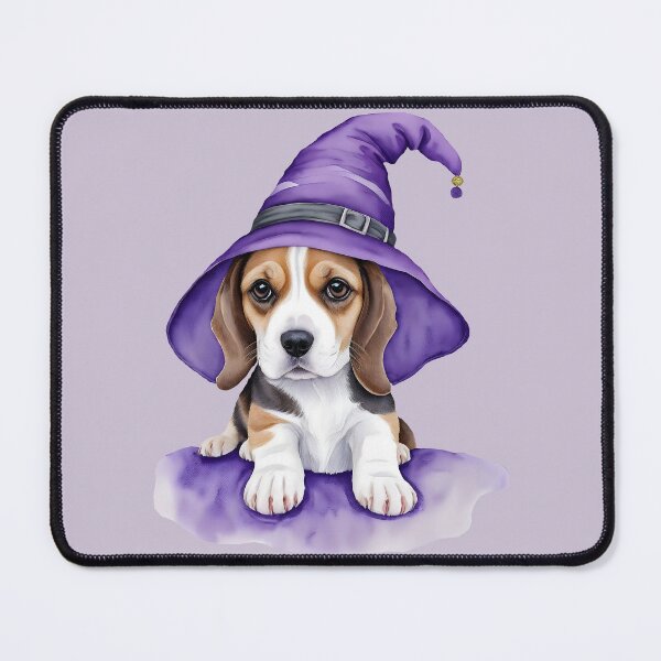 Item preview, Halloween beagle wizard watercolor designed and sold by EmeraldeaArt.