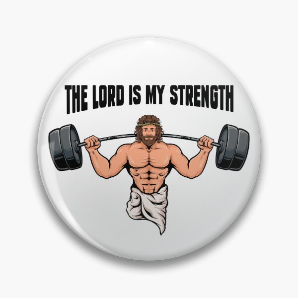Item preview, The Lord Is My Strength - Christian Bodybuilding designed and sold by ChristlikeMerch.