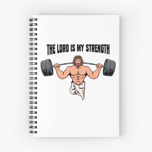 Item preview, The Lord Is My Strength - Christian Bodybuilding designed and sold by ChristlikeMerch.