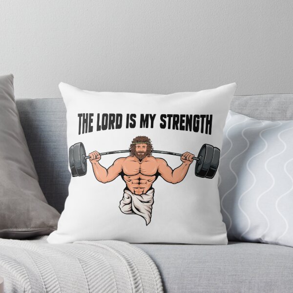 Item preview, The Lord Is My Strength - Christian Bodybuilding designed and sold by ChristlikeMerch.