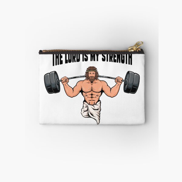 Item preview, The Lord Is My Strength - Christian Bodybuilding designed and sold by ChristlikeMerch.