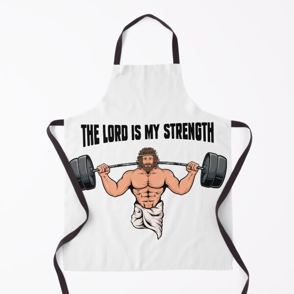 Item preview, The Lord Is My Strength - Christian Bodybuilding designed and sold by ChristlikeMerch.