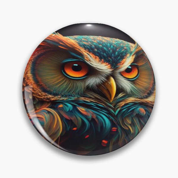 Item preview, owl with fire designed and sold by sbrstore.