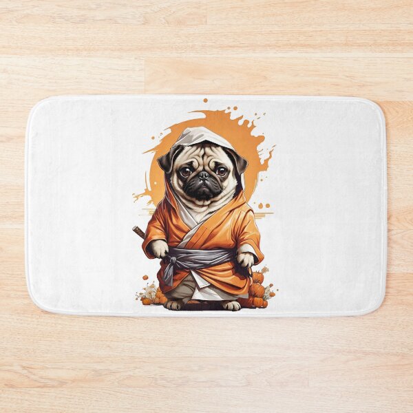 Item preview, Ninja Pug designed and sold by WildPugShop.