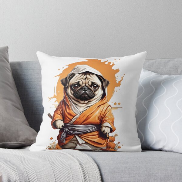 Item preview, Ninja Pug designed and sold by WildPugShop.