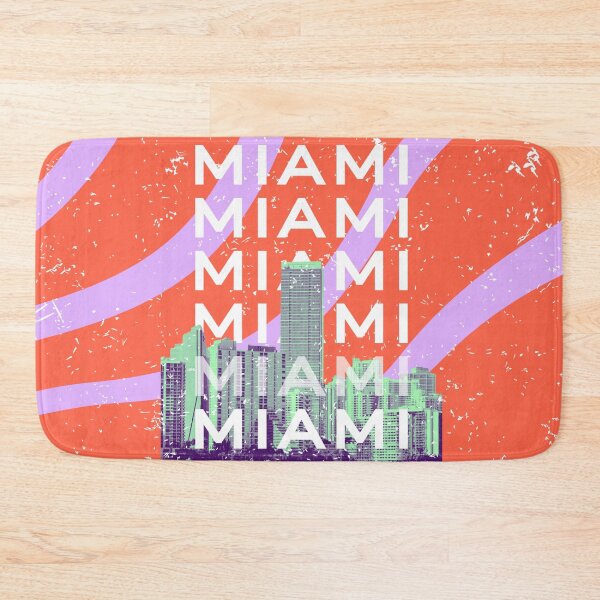 Item preview, Miami Beach, Miami Travel Art, Preppy, Retro Art, Red designed and sold by Magic Love Art Print.