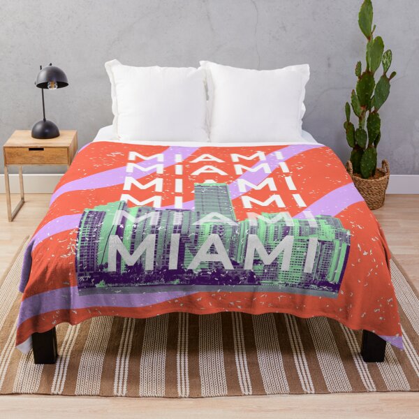 Item preview, Miami Beach, Miami Travel Art, Preppy, Retro Art, Red designed and sold by Magic Love Art Print.
