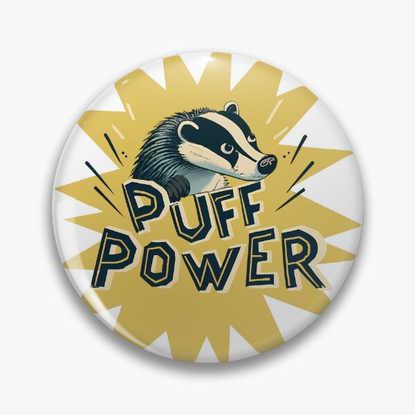 Item preview, puff power, badger yellow magic school house designed and sold by emergencystop.