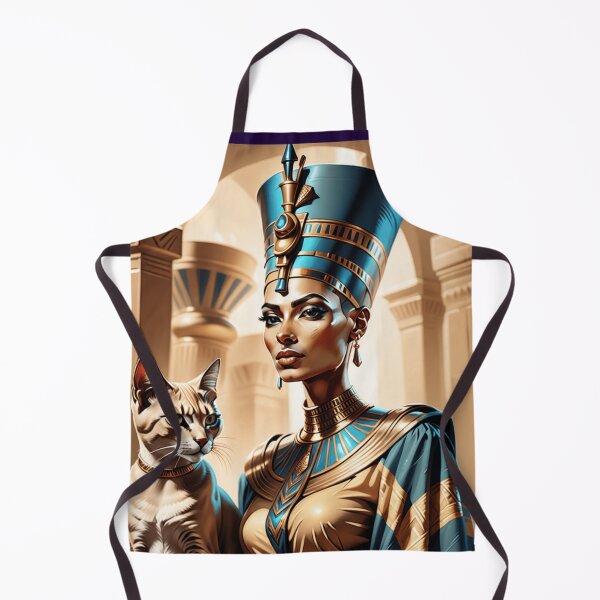 Item preview, Queen Nefertiti the most beautiful pharaohs in ancient Egypt with her CAT designed and sold by AnadAA.