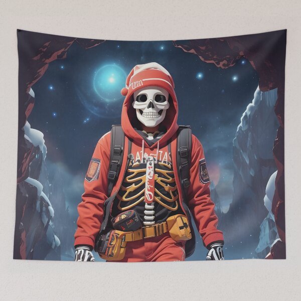 Item preview, cool santa skeleton designed and sold by ratchawoot.