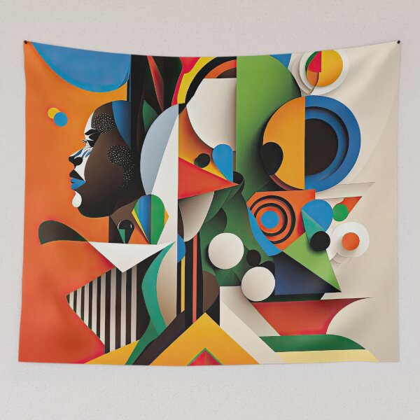 Item preview, African Style Bauhaus Design designed and sold by ArtificialGenes.