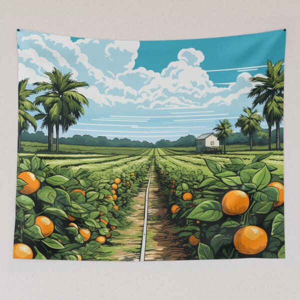 Item preview, A Pop Art Travel Print of Highlands County - Florida - US designed and sold by StudioRedKoala.