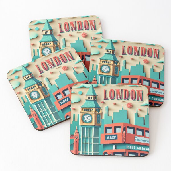 Item preview, London England, Cities of the World, Vintage style designed and sold by emaga.