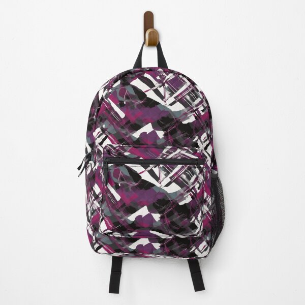 Item preview, Pattern in Preppy Style - Magenta, Violet, White, Black designed and sold by biiid.