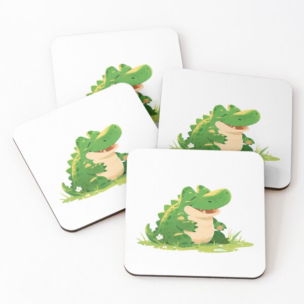 Item preview, Cute Smiling Alligator designed and sold by whimsizoo.