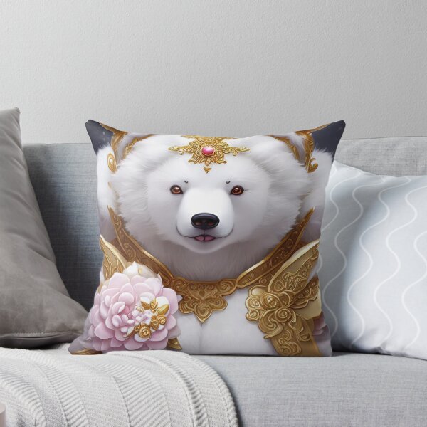 Item preview, Bear white, magestic, golden, king, queen, Kingdom, cute designed and sold by Cyber Kids.