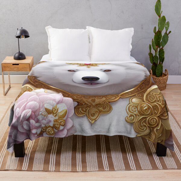 Item preview, Bear white, magestic, golden, king, queen, Kingdom, cute designed and sold by Cyber Kids.
