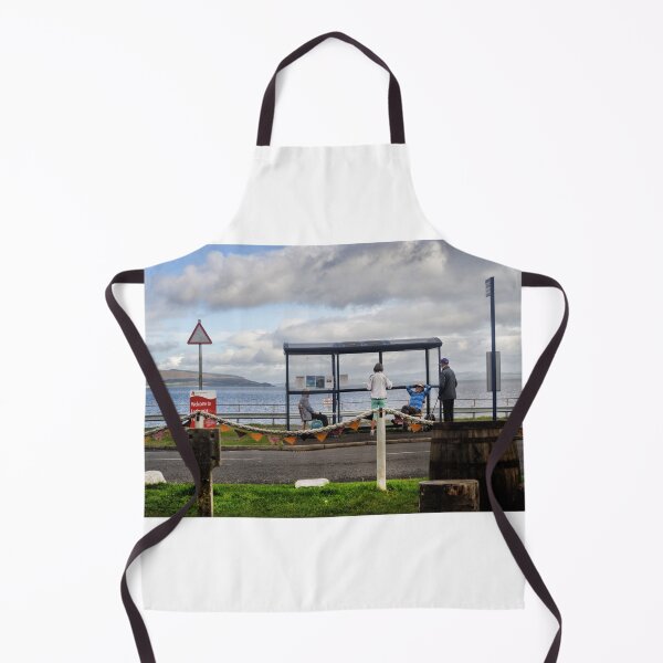 Item preview, People chatting around a bus shelter - Lochranza, Scotland designed and sold by Richard Flint.