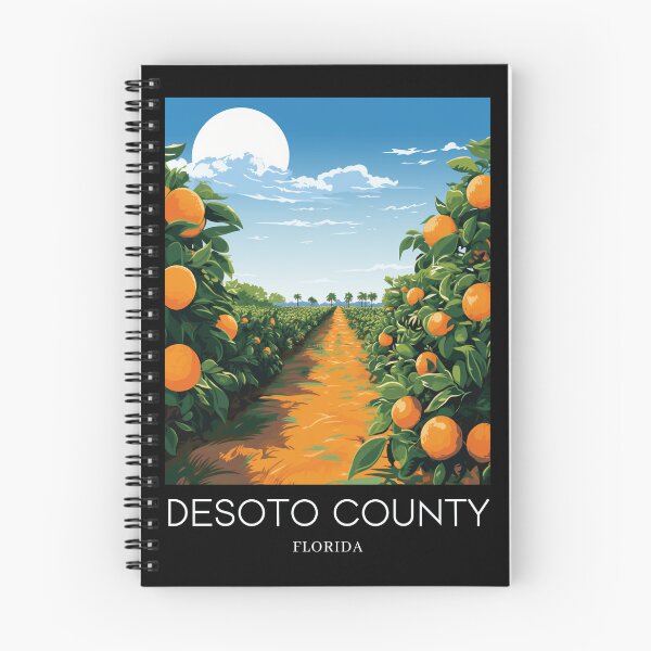 Item preview, A Pop Art Travel Print of DeSoto County - Florida - US designed and sold by StudioRedKoala.
