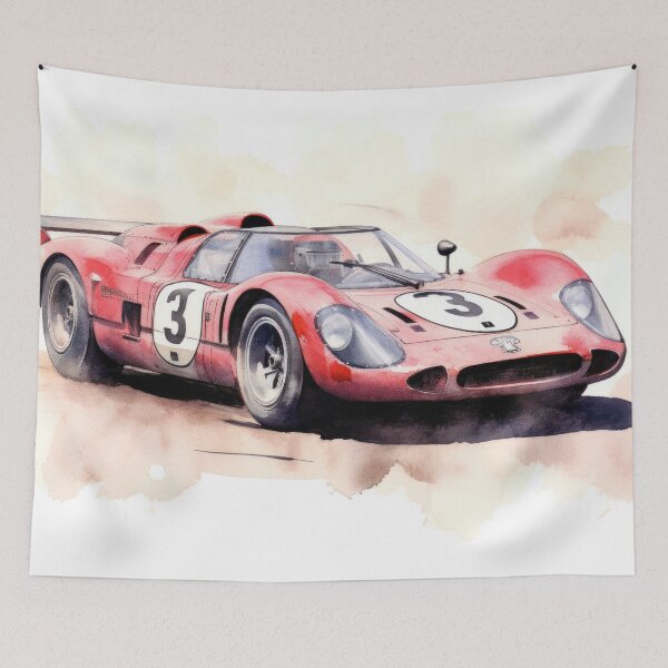 Item preview, Classic racing car designed and sold by PixelPack Design.