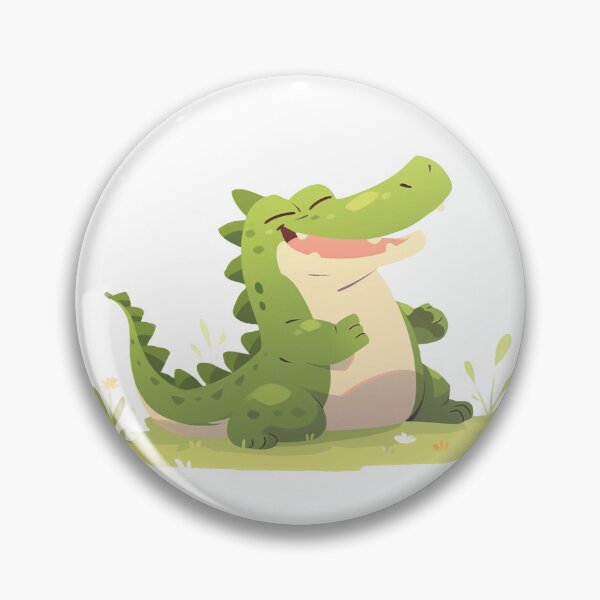 Item preview, Cute Smiling Alligator designed and sold by whimsizoo.