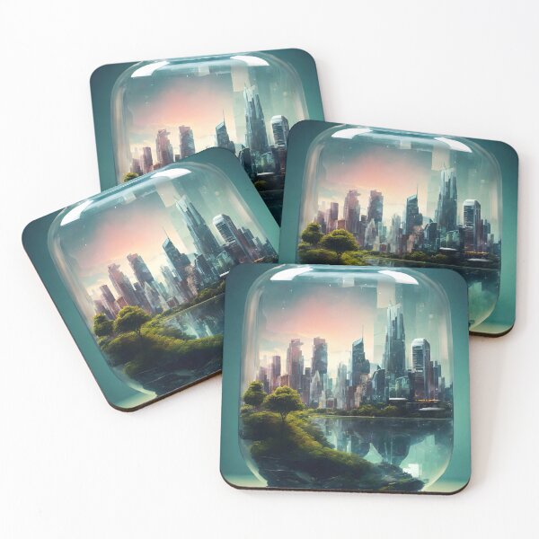 Item preview, Urban Utopia: Encased in Glass designed and sold by Ceemko's Vintage Corner.
