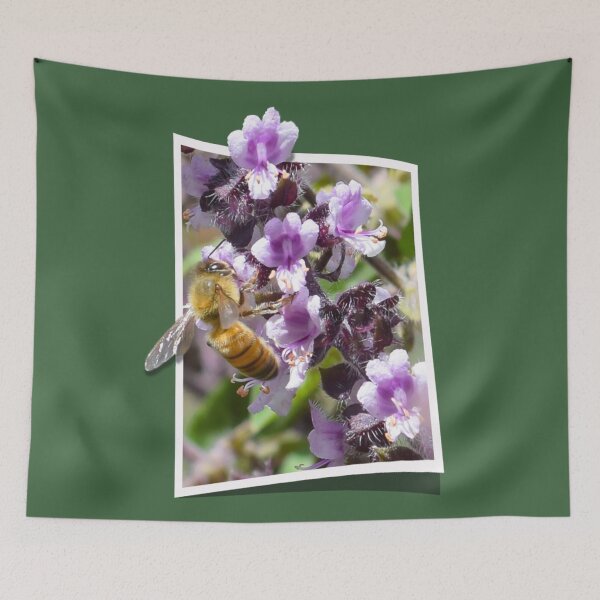 Item preview, BEE AND BASIL FLOWER designed and sold by Elisabeth Dubois.