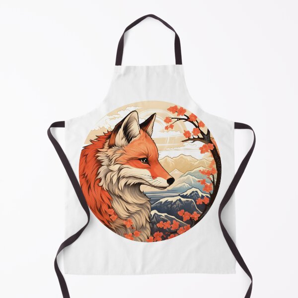Item preview, Fox Ukiyo-e Hokusai Mount Fuji fall designed and sold by Anbe_design.