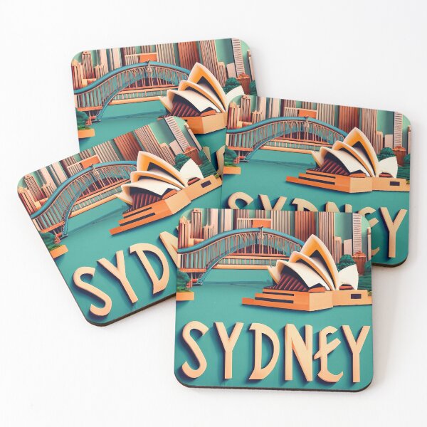 Item preview, Sydney, Opera House, Cities of the World, Vintage style designed and sold by emaga.