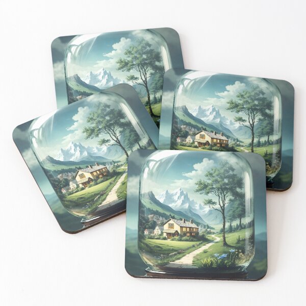 Item preview, Landscape Vistas: Jarred Mountain Serenity designed and sold by Ceemko's Vintage Corner.