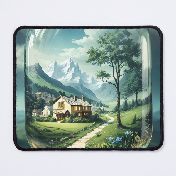Item preview, Landscape Vistas: Jarred Mountain Serenity designed and sold by Ceemko's Vintage Corner.