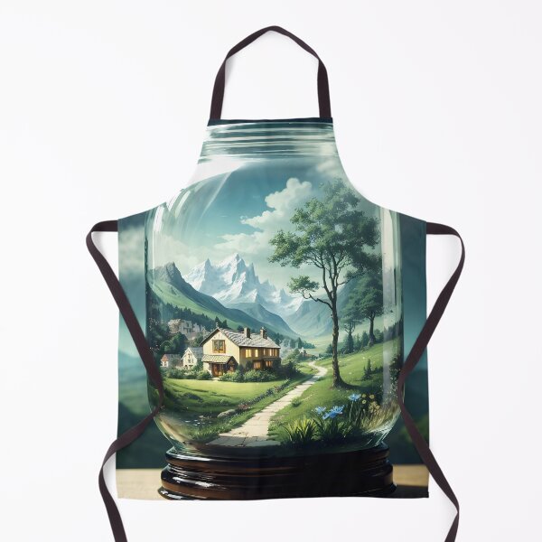Item preview, Landscape Vistas: Jarred Mountain Serenity designed and sold by Ceemko's Vintage Corner.