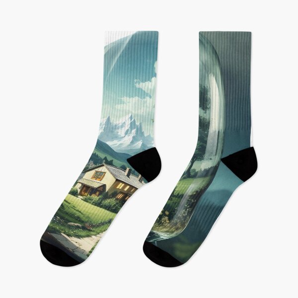 Item preview, Landscape Vistas: Jarred Mountain Serenity designed and sold by Ceemko's Vintage Corner.