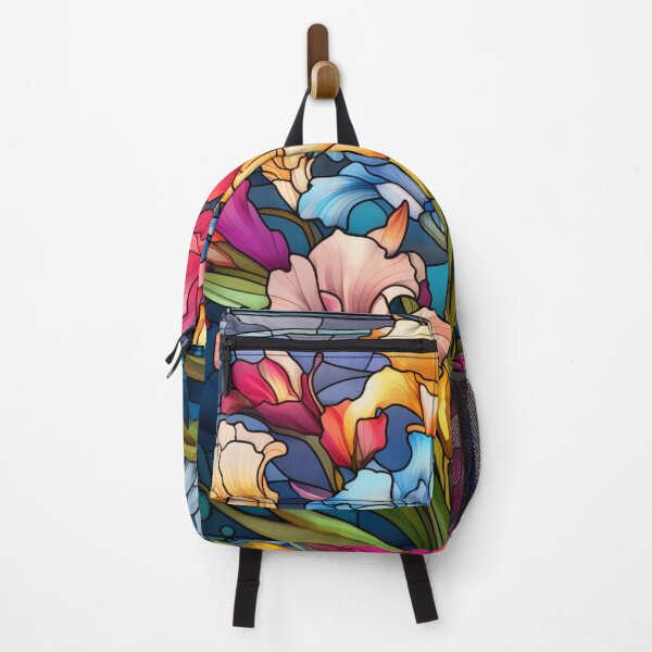 Item preview, Colorful Gladioli On Stained Glass - Beautiful Flower designed and sold by AiHead.
