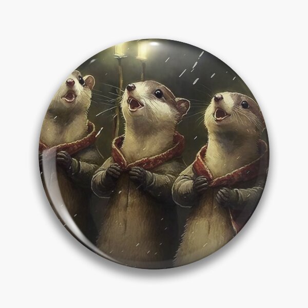 Item preview, A group of weasels singing carols designed and sold by naturemenagerie.