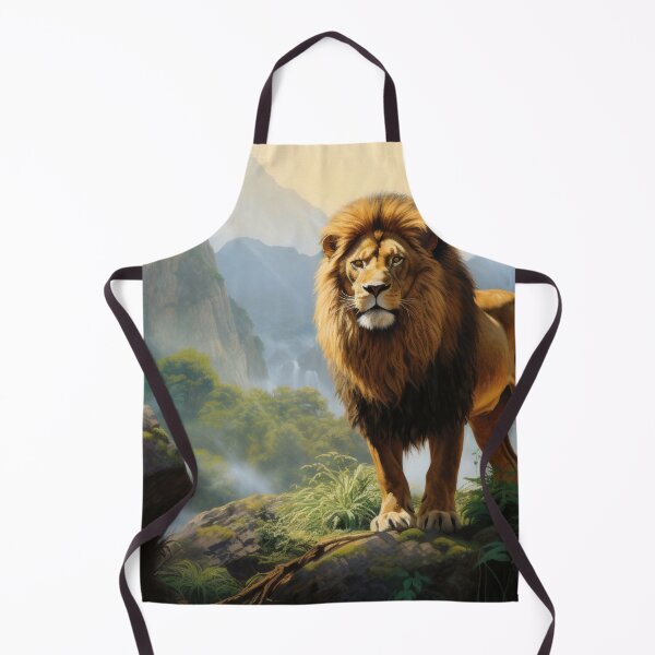 Item preview, Lion in the Jungle Painting designed and sold by VisionDuke.