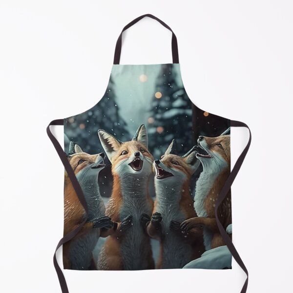 Item preview, Foxes singing in the snow designed and sold by naturemenagerie.