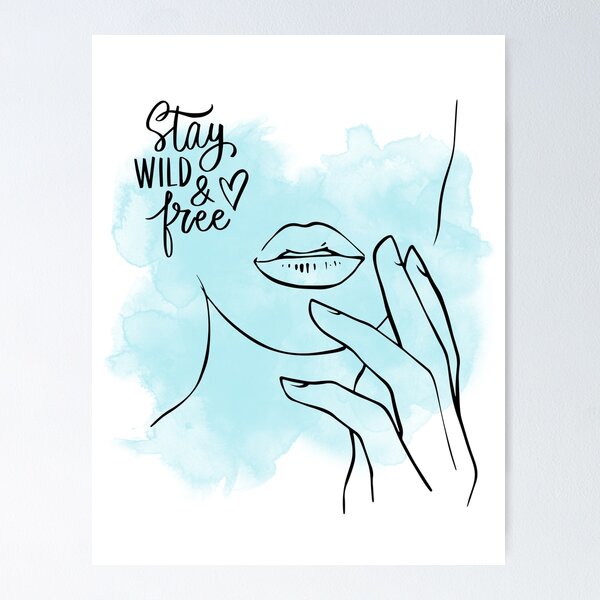 Item preview, Stay wild and free designed and sold by Moon---Cactus.