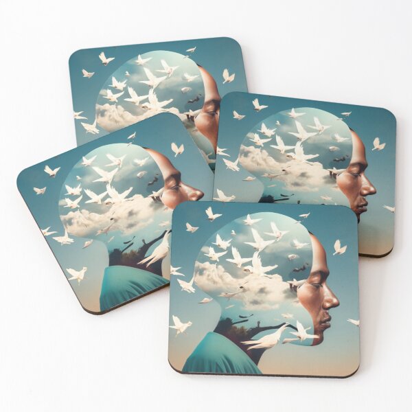 Item preview, birds in man head 1 designed and sold by rayo-art.