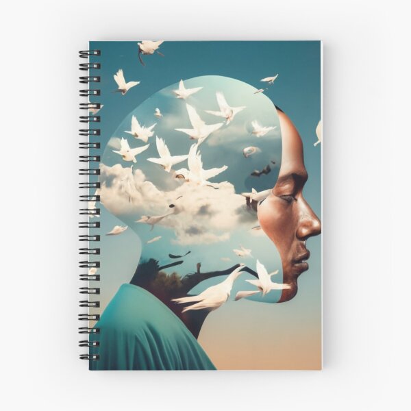 Item preview, birds in man head 1 designed and sold by rayo-art.