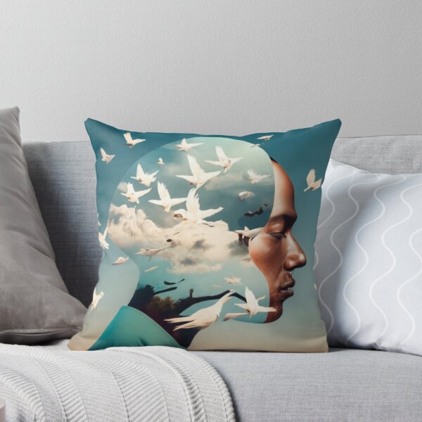 Item preview, birds in man head 1 designed and sold by rayo-art.