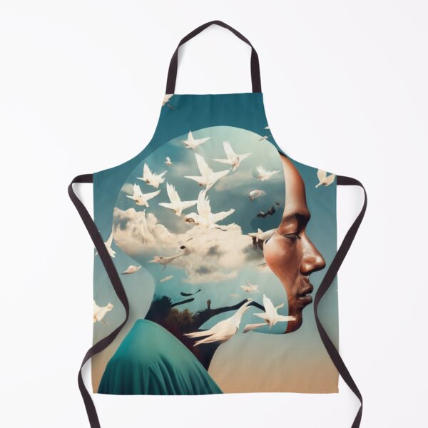 Item preview, birds in man head 1 designed and sold by rayo-art.