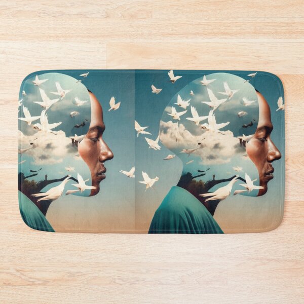 Item preview, birds in man head 1 designed and sold by rayo-art.