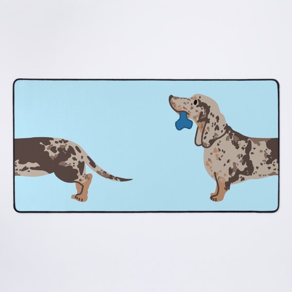 Item preview, dachshund on whith toy designed and sold by Itsdomd.